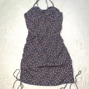 Floral scrunch back dress